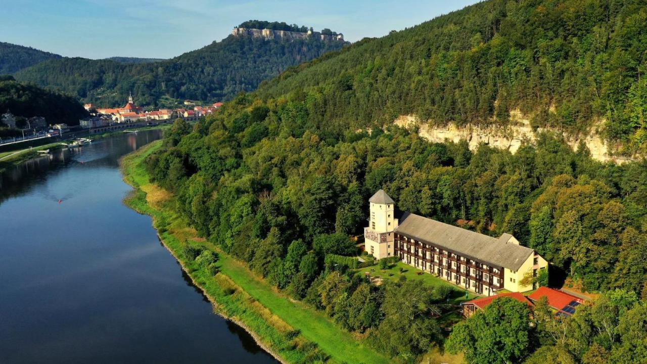 Aktiv-Hotel Stock & Stein Konigstein an der Elbe Bagian luar foto